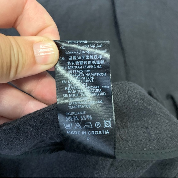 XD Xenia Design Dark Gray Buttoned Flare Leg Pants Size 36 NWT! $306 - Picture 10 of 13